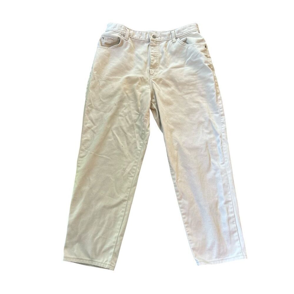 Women's Vintage Lee off White Denim Straight Jeans Size 18